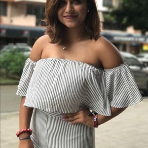 2-Piece Striped Jumpsuit